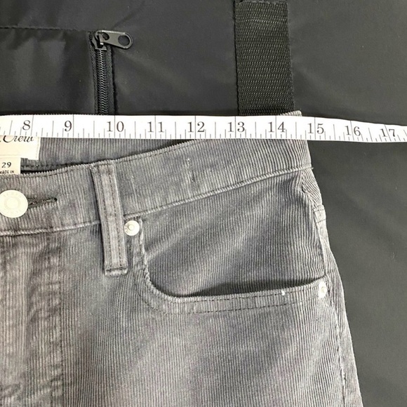 J.Crew Coal Gray Vintage Straight Pants in Garment-dyed Corduroy Classic Preppy - Picture 6 of 8